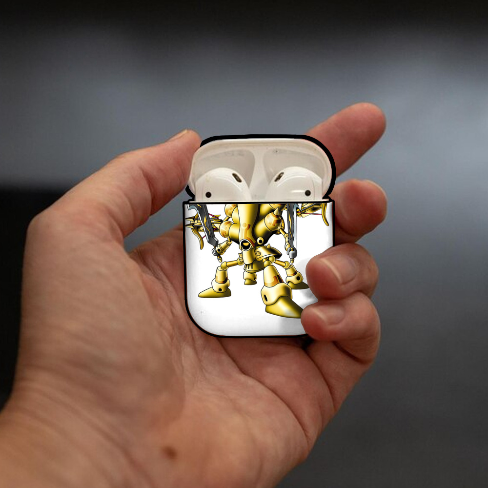 ドラゴンクエスト Doragon Kuesuto Dragon Quest AirPods 第2世代保護ケース ハードシェル ブラック 耐衝撃・防指紋・カラビナ付き