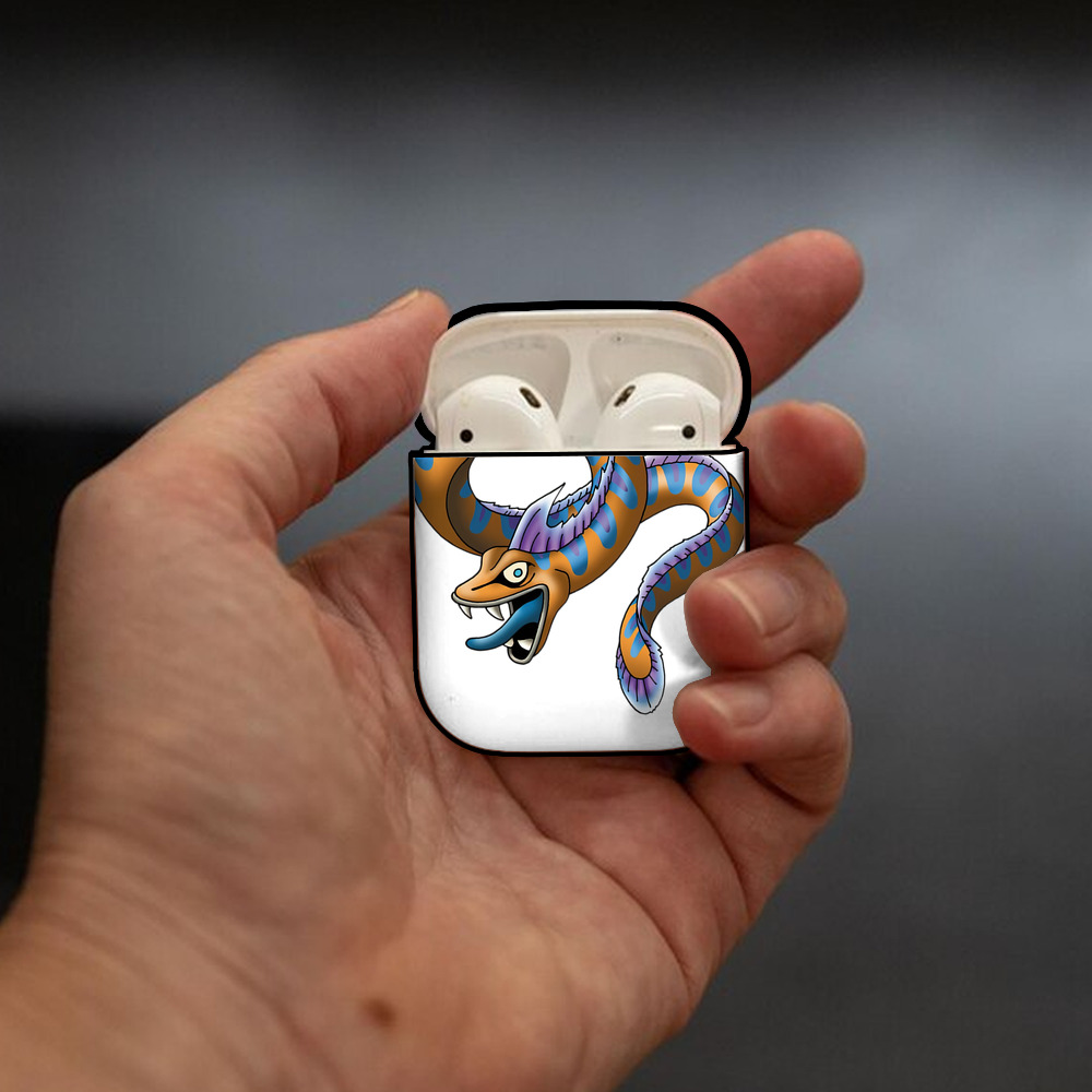 ドラゴンクエスト Doragon Kuesuto Dragon Quest AirPods 第2世代保護ケース ハードシェル ブラック 耐衝撃・防指紋・カラビナ付き