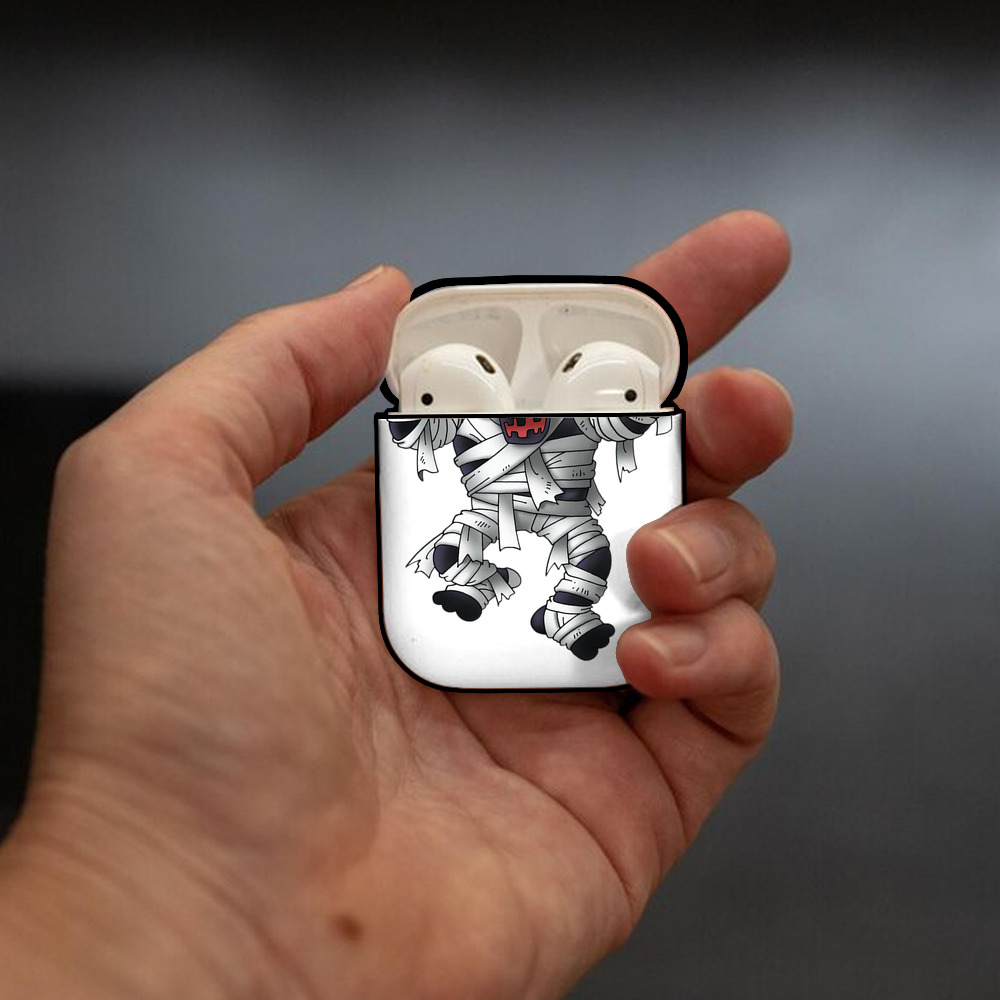 ドラゴンクエスト Doragon Kuesuto Dragon Quest AirPods 第2世代保護ケース ハードシェル ブラック 耐衝撃・防指紋・カラビナ付き