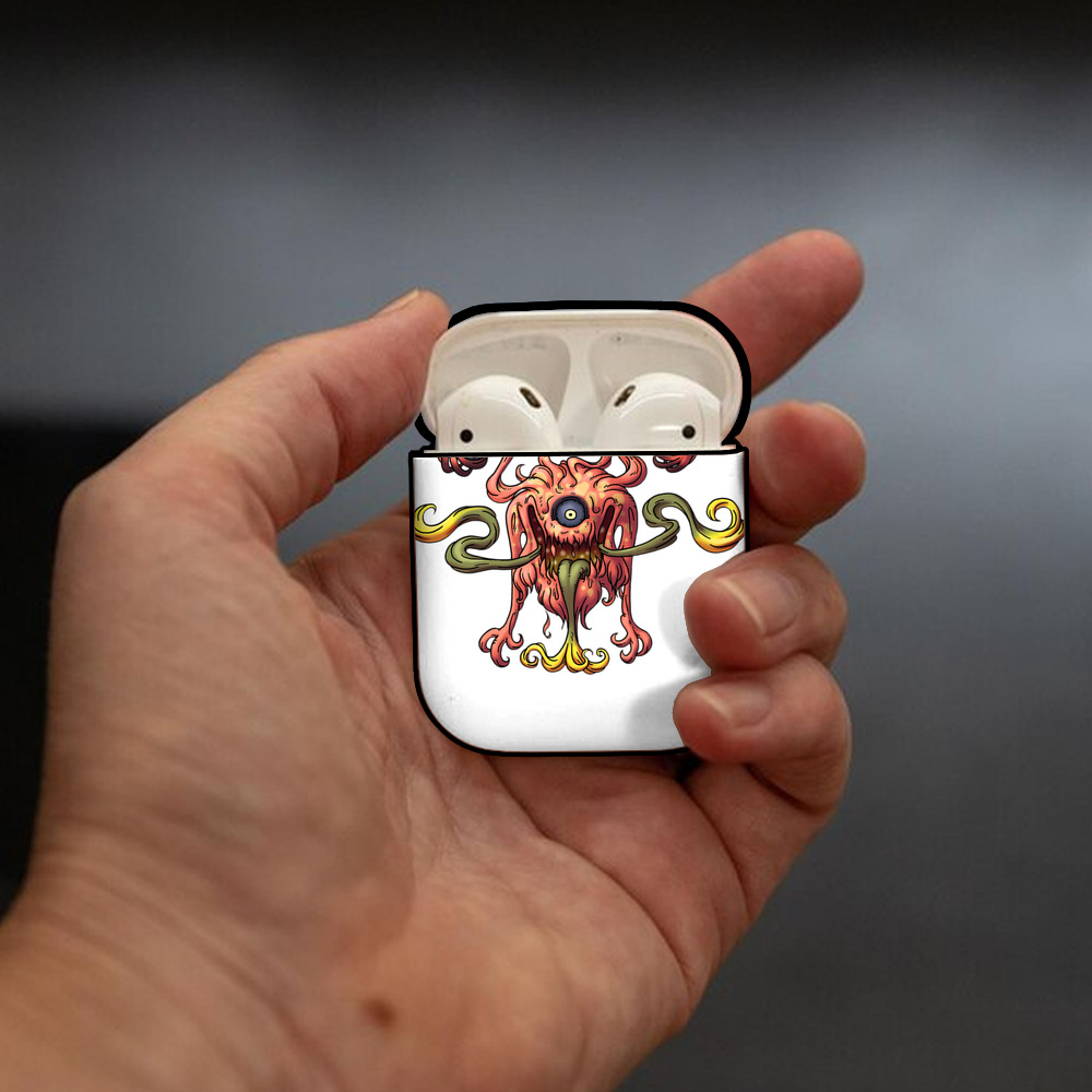 ドラゴンクエスト Doragon Kuesuto Dragon Quest AirPods 第2世代保護ケース ハードシェル ブラック 耐衝撃・防指紋・カラビナ付き