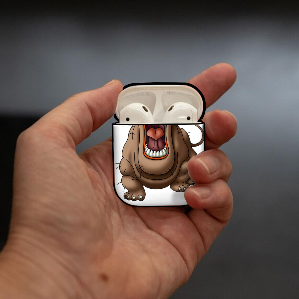 ドラゴンクエスト Doragon Kuesuto Dragon Quest AirPods 第2世代保護ケース ハードシェル ブラック 耐衝撃・防指紋・カラビナ付き