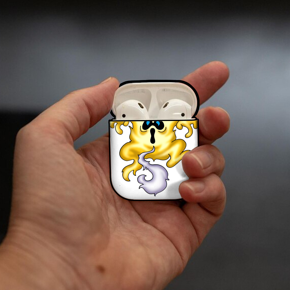 ドラゴンクエスト Doragon Kuesuto Dragon Quest AirPods 第2世代保護ケース ハードシェル ブラック 耐衝撃・防指紋・カラビナ付き