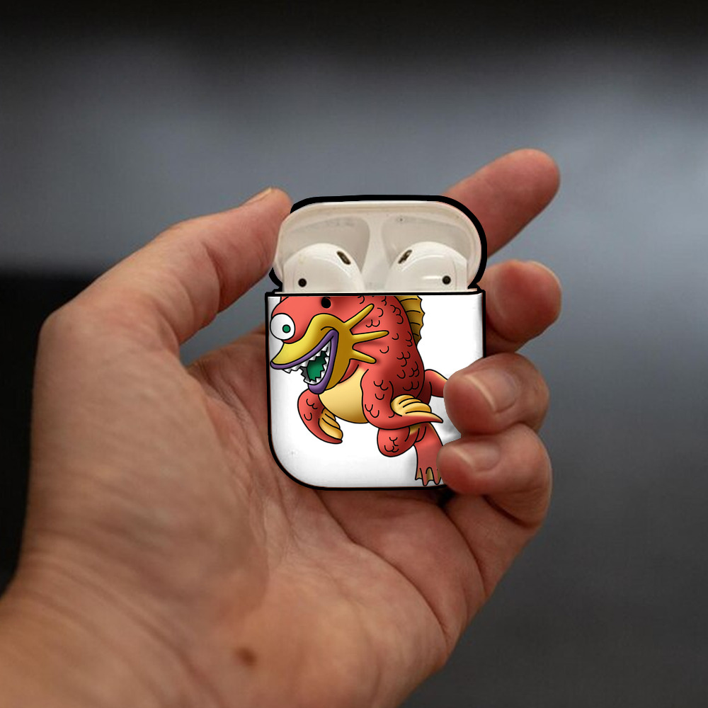 ドラゴンクエスト Doragon Kuesuto Dragon Quest AirPods 第2世代保護ケース ハードシェル ブラック 耐衝撃・防指紋・カラビナ付き