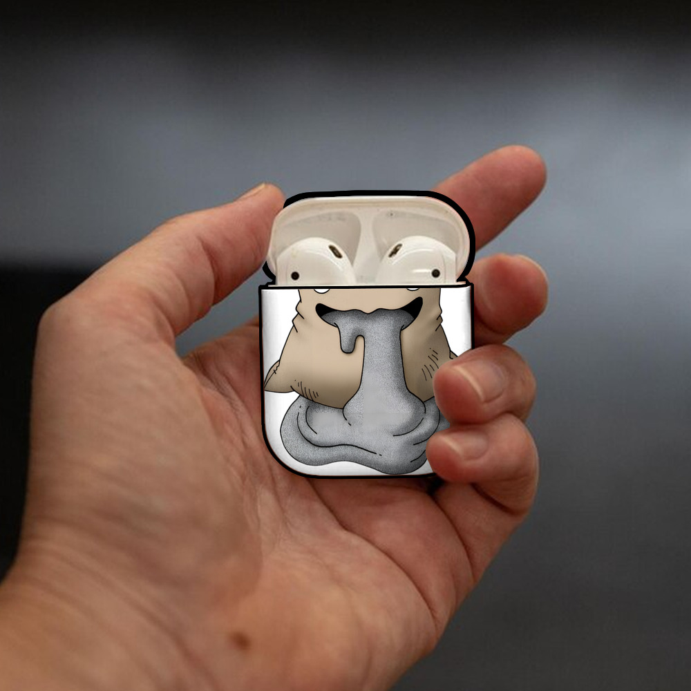 ドラゴンクエスト Doragon Kuesuto Dragon Quest AirPods 第2世代保護ケース ハードシェル ブラック 耐衝撃・防指紋・カラビナ付き