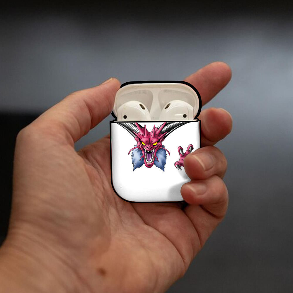 ドラゴンクエスト Doragon Kuesuto Dragon Quest AirPods 第2世代保護ケース ハードシェル ブラック 耐衝撃・防指紋・カラビナ付き