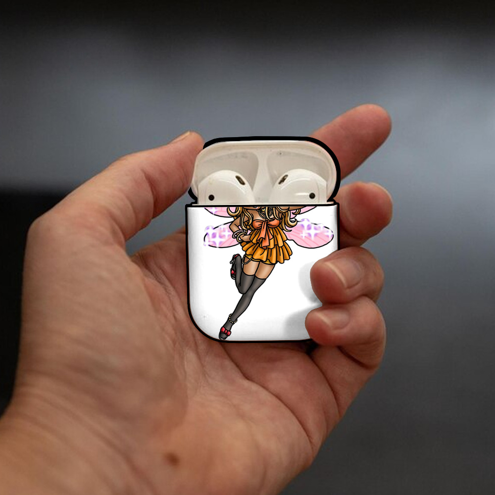 ドラゴンクエスト Doragon Kuesuto Dragon Quest AirPods 第2世代保護ケース ハードシェル ブラック 耐衝撃・防指紋・カラビナ付き