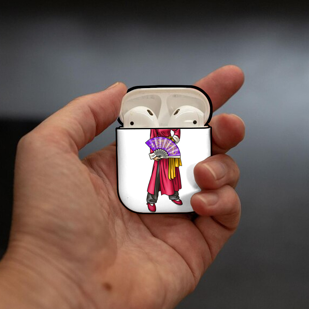 ドラゴンクエスト Doragon Kuesuto Dragon Quest AirPods 第2世代保護ケース ハードシェル ブラック 耐衝撃・防指紋・カラビナ付き