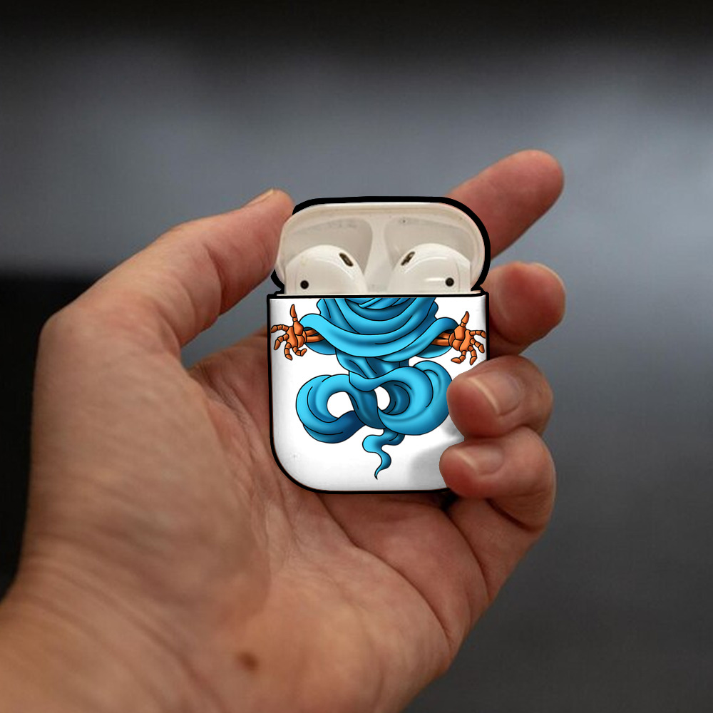 ドラゴンクエスト Doragon Kuesuto Dragon Quest AirPods 第2世代保護ケース ハードシェル ブラック 耐衝撃・防指紋・カラビナ付き