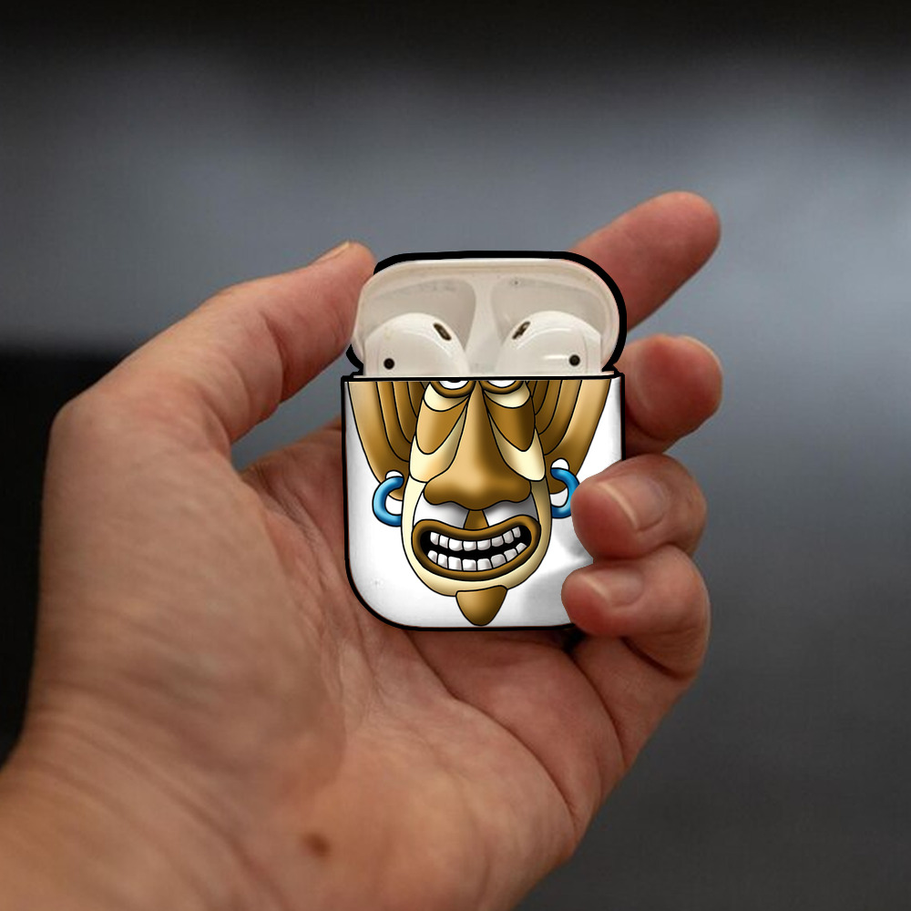 ドラゴンクエスト Doragon Kuesuto Dragon Quest AirPods 第2世代保護ケース ハードシェル ブラック 耐衝撃・防指紋・カラビナ付き