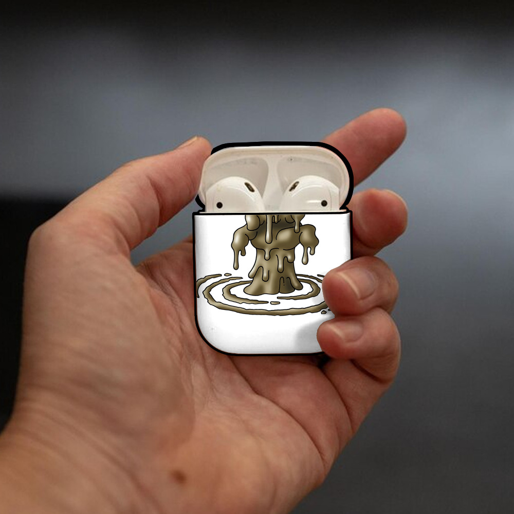ドラゴンクエスト Doragon Kuesuto Dragon Quest AirPods 第2世代保護ケース ハードシェル ブラック 耐衝撃・防指紋・カラビナ付き
