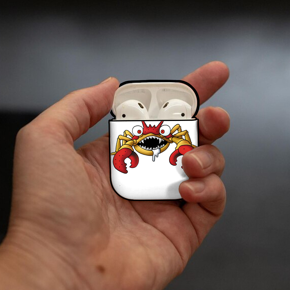 ドラゴンクエスト Doragon Kuesuto Dragon Quest AirPods 第2世代保護ケース ハードシェル ブラック 耐衝撃・防指紋・カラビナ付き