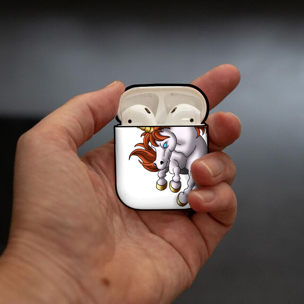 ドラゴンクエスト Doragon Kuesuto Dragon Quest AirPods 第2世代保護ケース ハードシェル ブラック 耐衝撃・防指紋・カラビナ付き