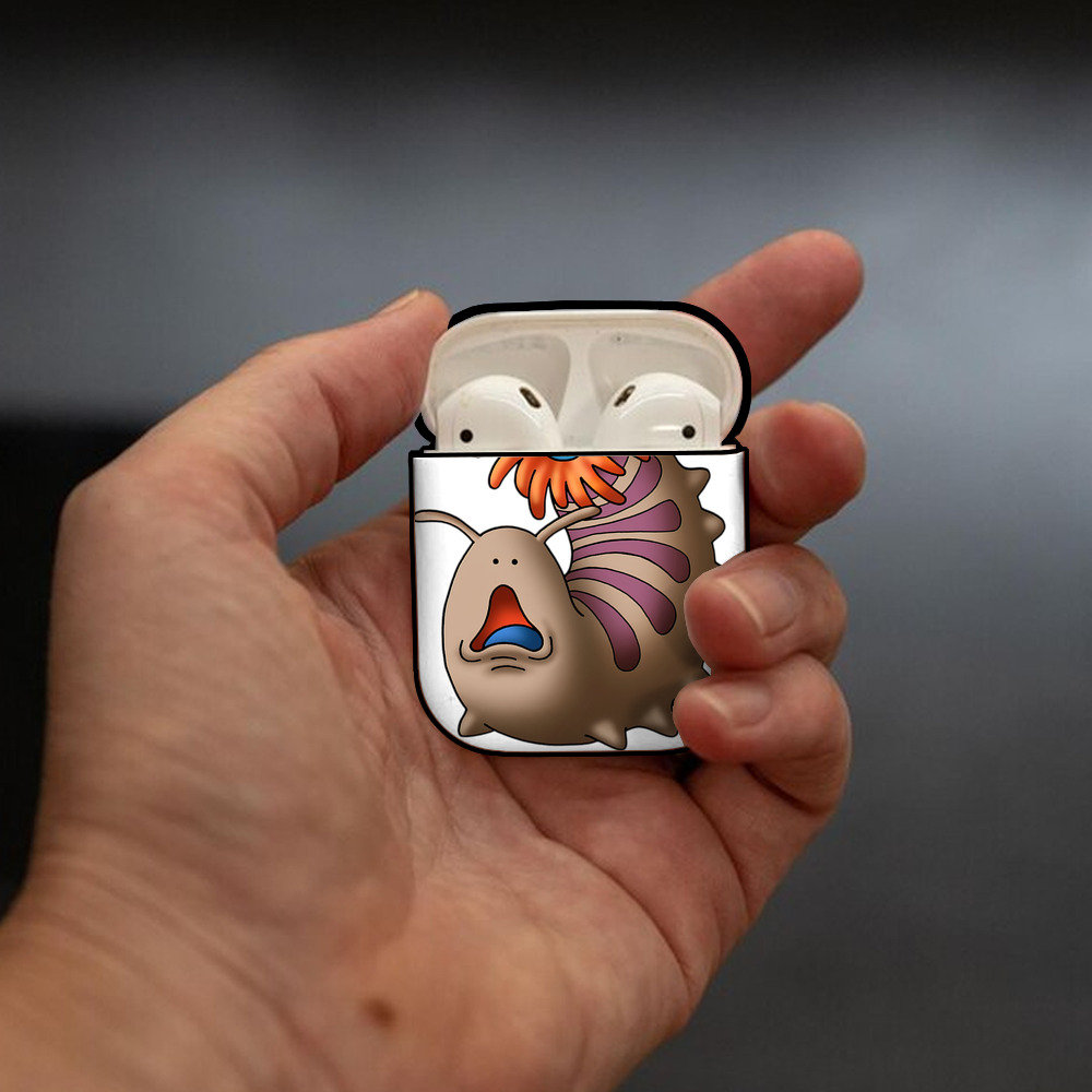 ドラゴンクエスト Doragon Kuesuto Dragon Quest AirPods 第2世代保護ケース ハードシェル ブラック 耐衝撃・防指紋・カラビナ付き