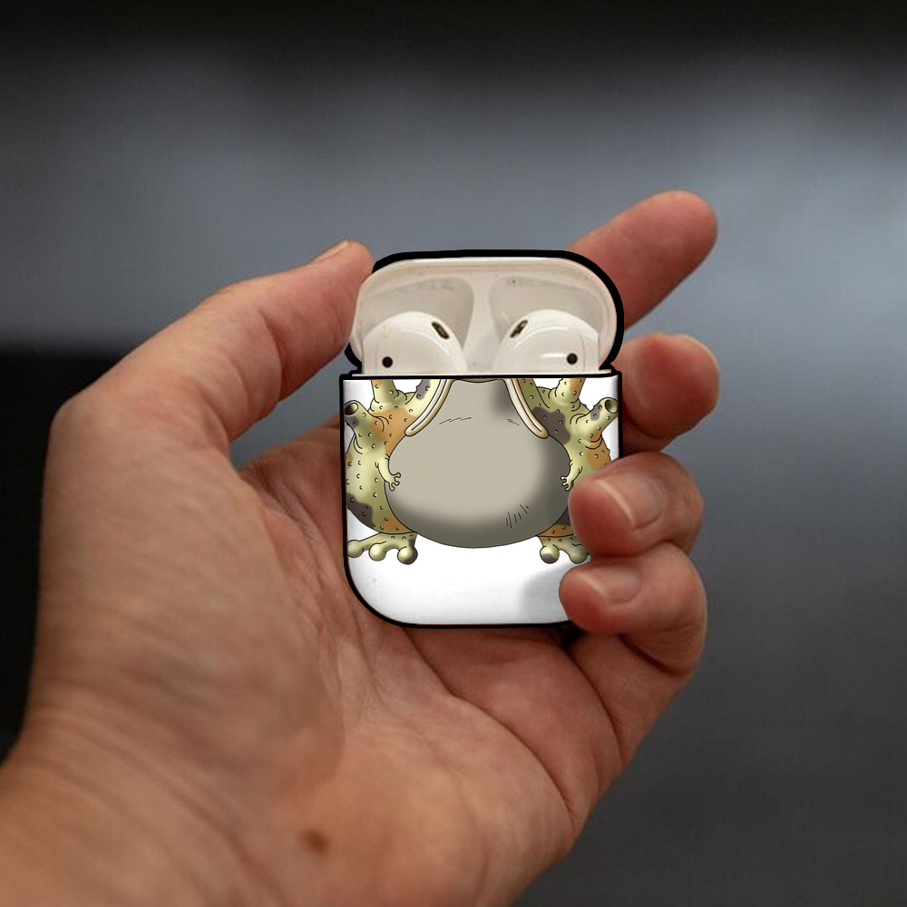 ドラゴンクエスト Doragon Kuesuto Dragon Quest AirPods 第2世代保護ケース ハードシェル ブラック 耐衝撃・防指紋・カラビナ付き