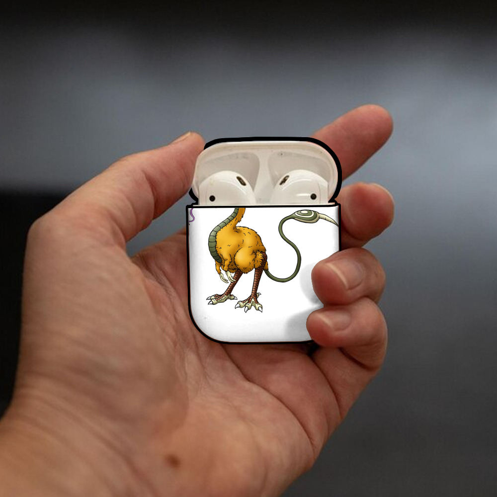 ドラゴンクエスト Doragon Kuesuto Dragon Quest AirPods 第2世代保護ケース ハードシェル ブラック 耐衝撃・防指紋・カラビナ付き