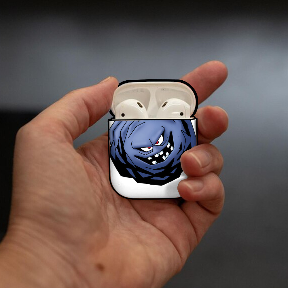 ドラゴンクエスト Doragon Kuesuto Dragon Quest AirPods 第2世代保護ケース ハードシェル ブラック 耐衝撃・防指紋・カラビナ付き