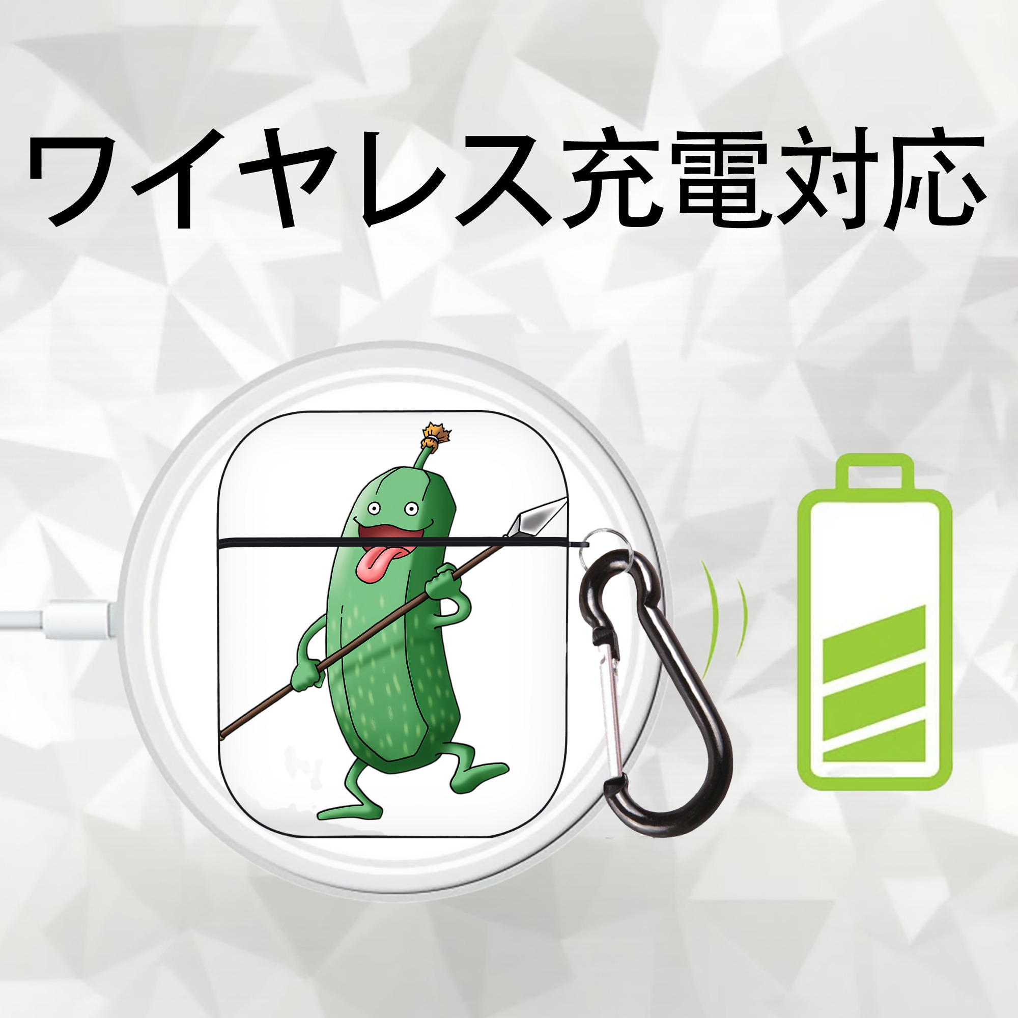 ドラゴンクエスト Doragon Kuesuto Dragon Quest AirPods 第2世代保護ケース ハードシェル ブラック 耐衝撃・防指紋・カラビナ付き