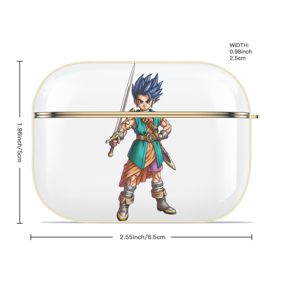ドラゴンクエスト Doragon Kuesuto Dragon Quest 【AirPods Pro用】ハードシェル保護ケース｜耐衝撃・防指紋・カラビナ付き商品仕様