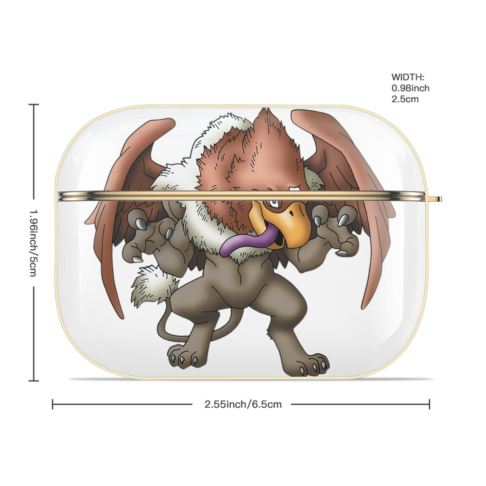 ドラゴンクエスト Doragon Kuesuto Dragon Quest 【AirPods Pro用】ハードシェル保護ケース｜耐衝撃・防指紋・カラビナ付き商品仕様