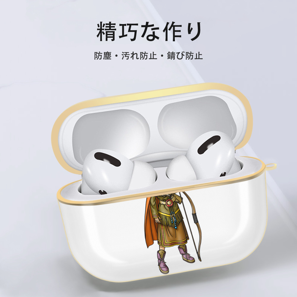 ドラゴンクエスト Doragon Kuesuto Dragon Quest 【AirPods Pro用】ハードシェル保護ケース｜耐衝撃・防指紋・カラビナ付き商品仕様