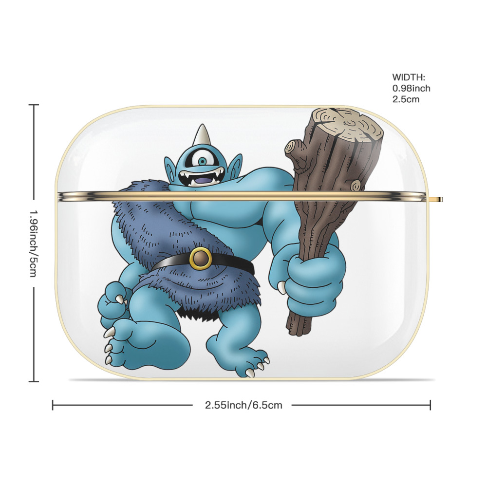 ドラゴンクエスト Doragon Kuesuto Dragon Quest 【AirPods Pro用】ハードシェル保護ケース｜耐衝撃・防指紋・カラビナ付き商品仕様