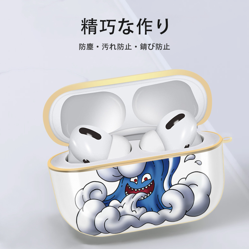 ドラゴンクエスト Doragon Kuesuto Dragon Quest 【AirPods Pro用】ハードシェル保護ケース｜耐衝撃・防指紋・カラビナ付き商品仕様