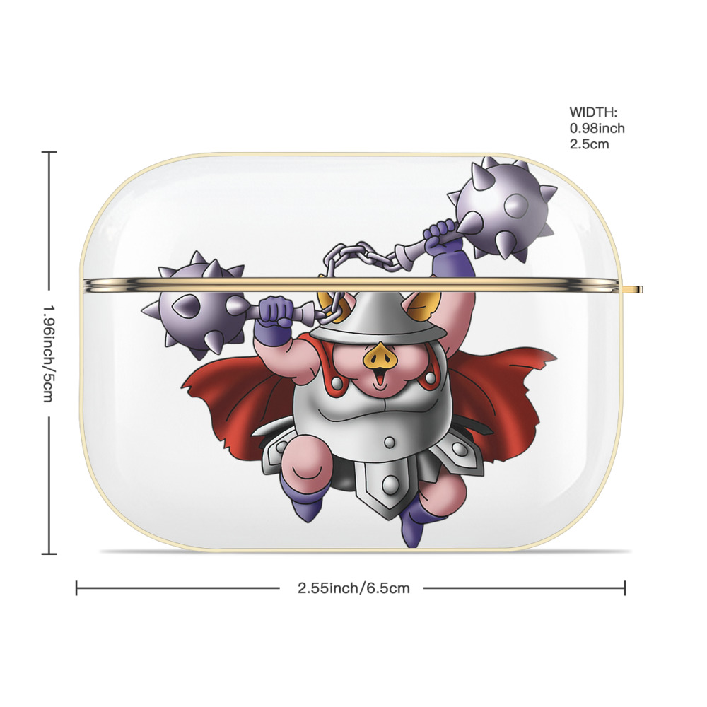ドラゴンクエスト Doragon Kuesuto Dragon Quest 【AirPods Pro用】ハードシェル保護ケース｜耐衝撃・防指紋・カラビナ付き商品仕様