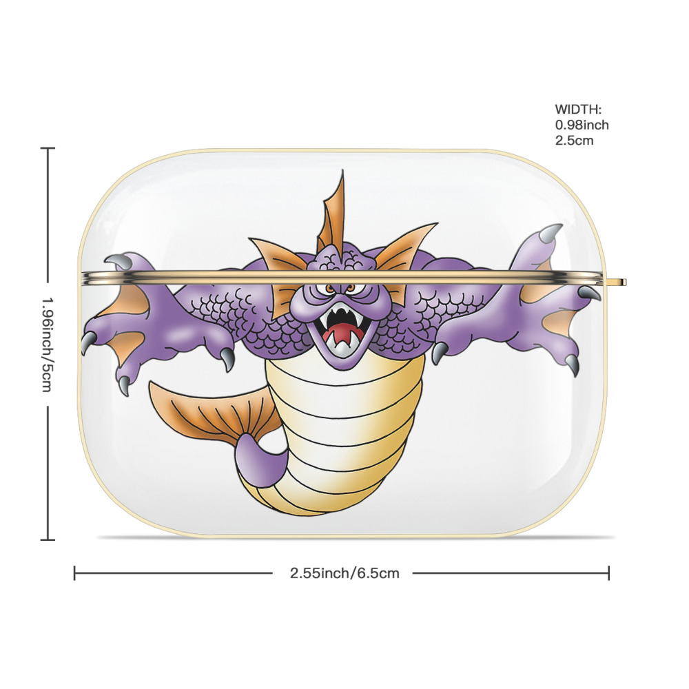 ドラゴンクエスト Doragon Kuesuto Dragon Quest 【AirPods Pro用】ハードシェル保護ケース｜耐衝撃・防指紋・カラビナ付き商品仕様