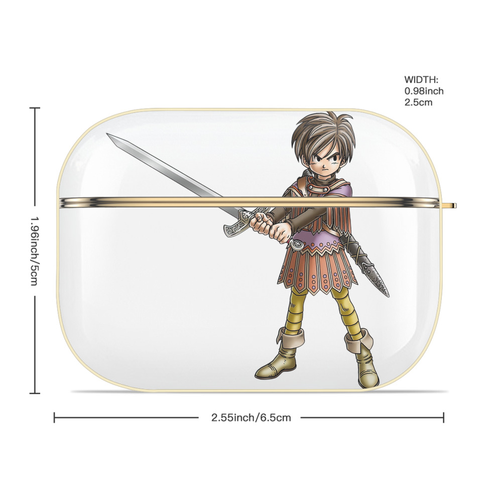 ドラゴンクエスト Doragon Kuesuto Dragon Quest 【AirPods Pro用】ハードシェル保護ケース｜耐衝撃・防指紋・カラビナ付き商品仕様