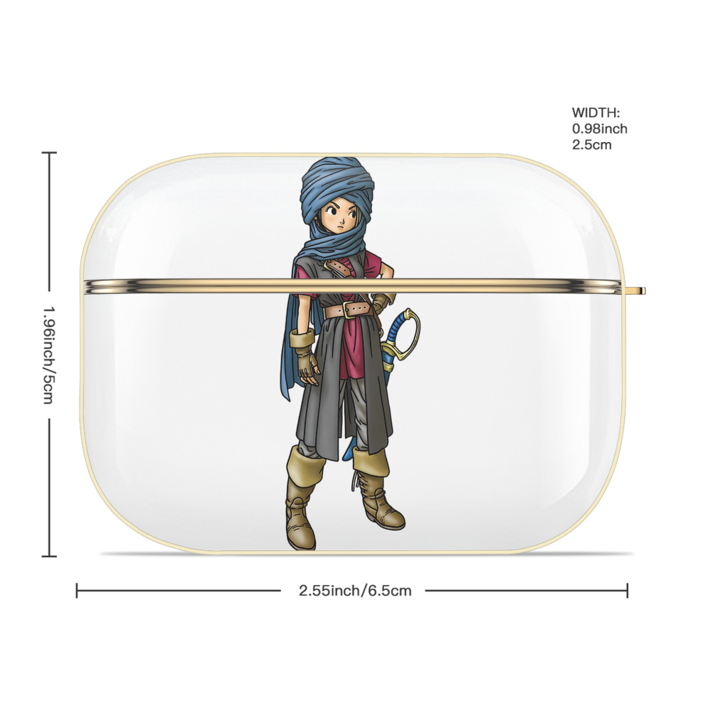 ドラゴンクエスト Doragon Kuesuto Dragon Quest 【AirPods Pro用】ハードシェル保護ケース｜耐衝撃・防指紋・カラビナ付き商品仕様