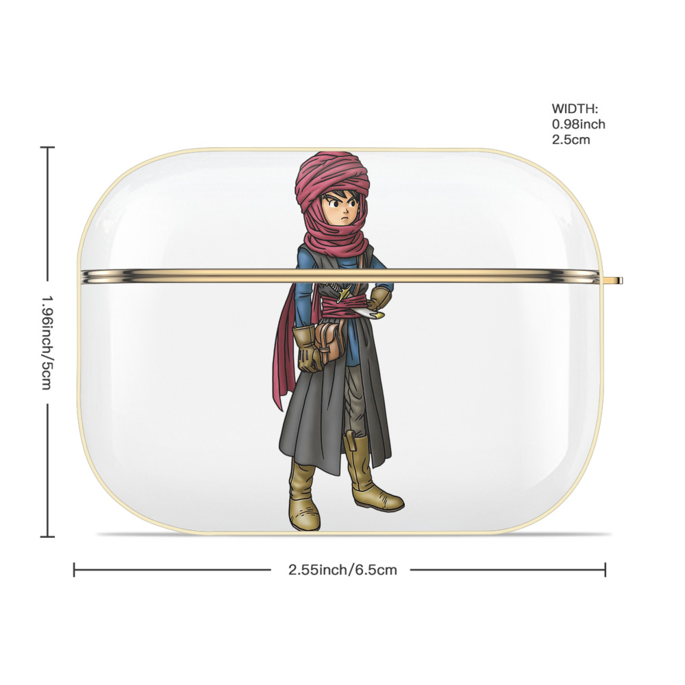 ドラゴンクエスト Doragon Kuesuto Dragon Quest 【AirPods Pro用】ハードシェル保護ケース｜耐衝撃・防指紋・カラビナ付き商品仕様