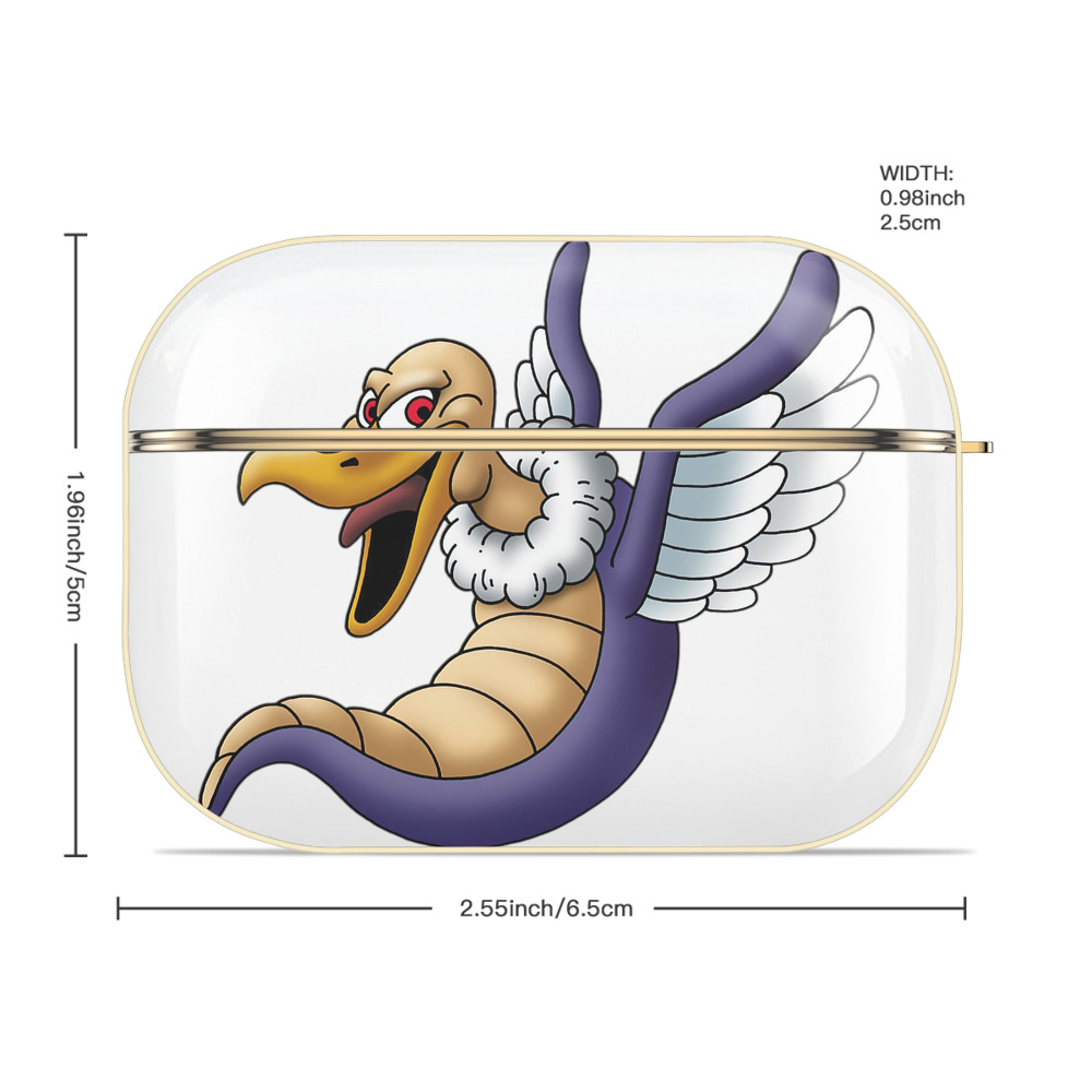 ドラゴンクエスト Doragon Kuesuto Dragon Quest 【AirPods Pro用】ハードシェル保護ケース｜耐衝撃・防指紋・カラビナ付き商品仕様
