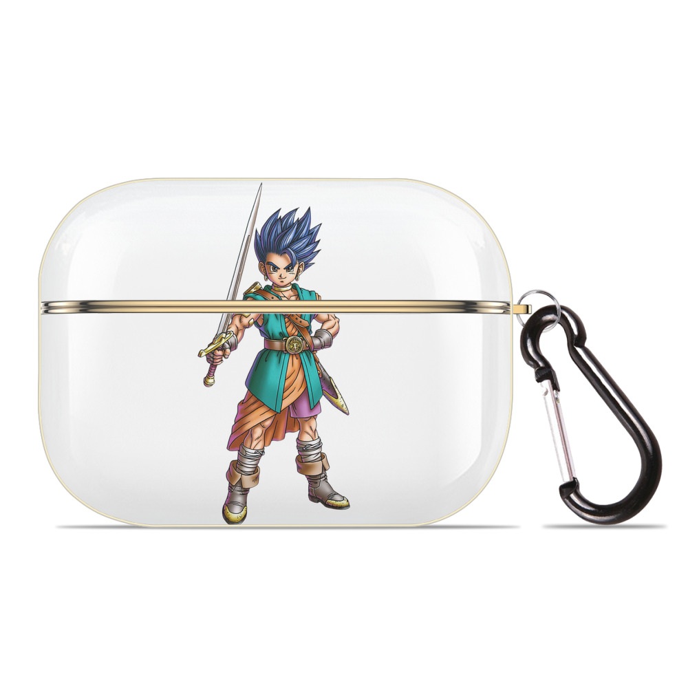 （画像用） ドラゴンクエスト Doragon Kuesuto Dragon Quest 【AirPods Pro用】ハードシェル保護ケース｜耐衝撃・防指紋・カラビナ付き商品仕様