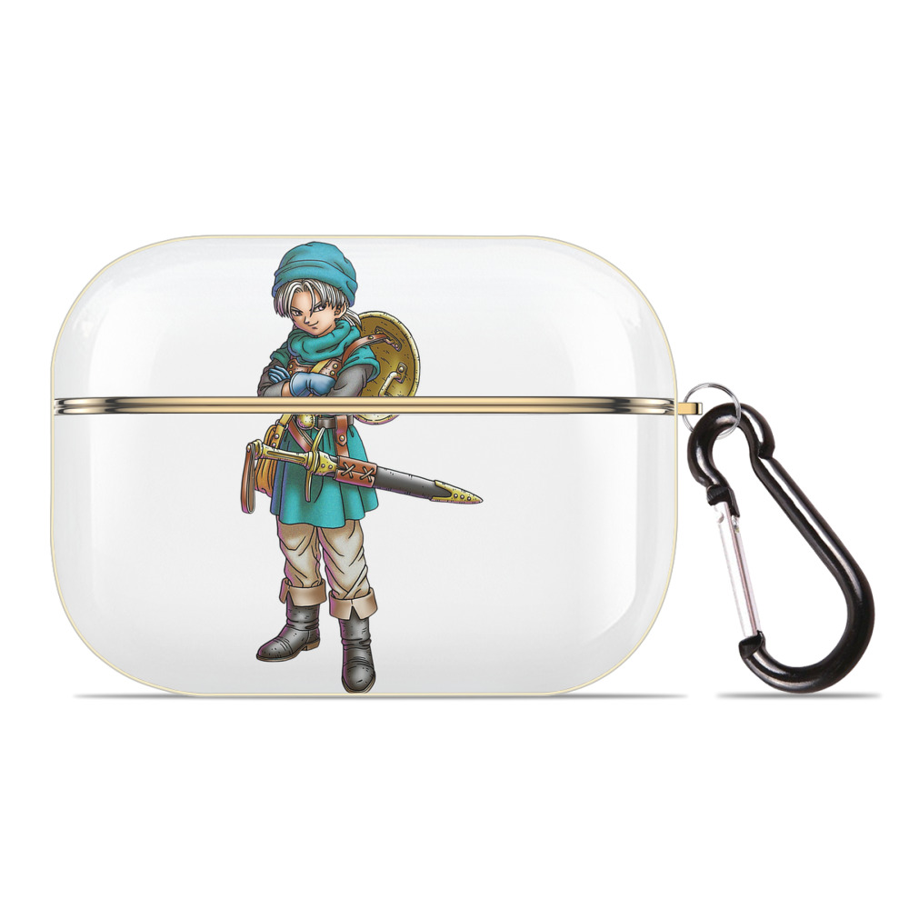 （画像用） ドラゴンクエスト Doragon Kuesuto Dragon Quest 【AirPods Pro用】ハードシェル保護ケース｜耐衝撃・防指紋・カラビナ付き商品仕様