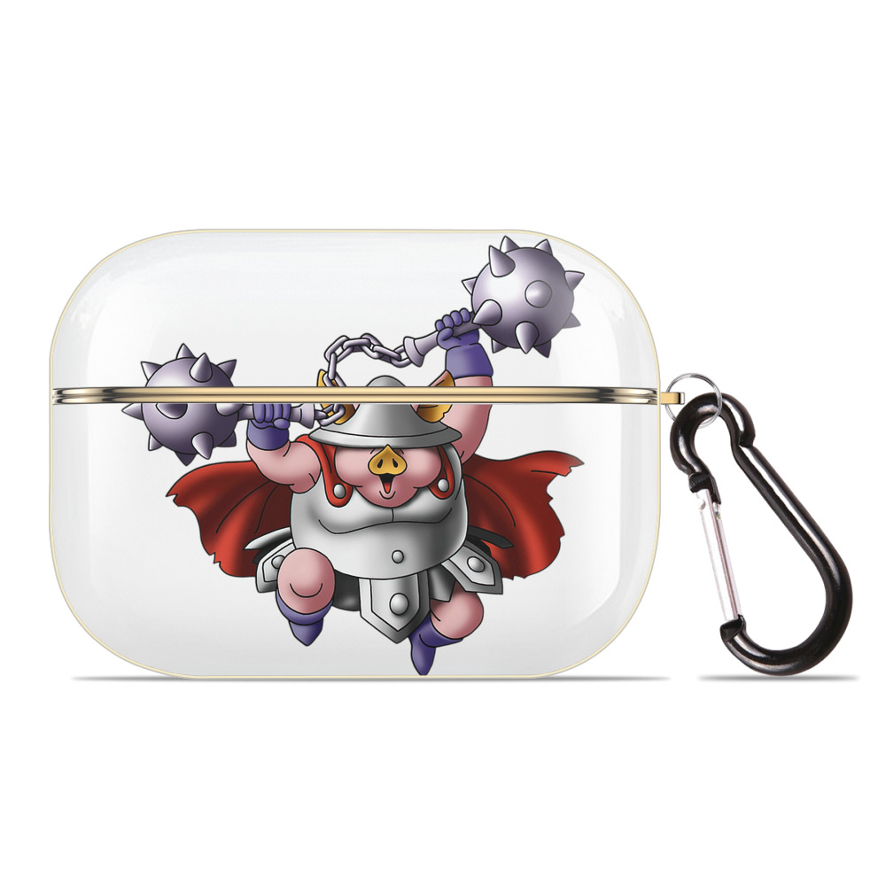 （画像用） ドラゴンクエスト Doragon Kuesuto Dragon Quest 【AirPods Pro用】ハードシェル保護ケース｜耐衝撃・防指紋・カラビナ付き商品仕様