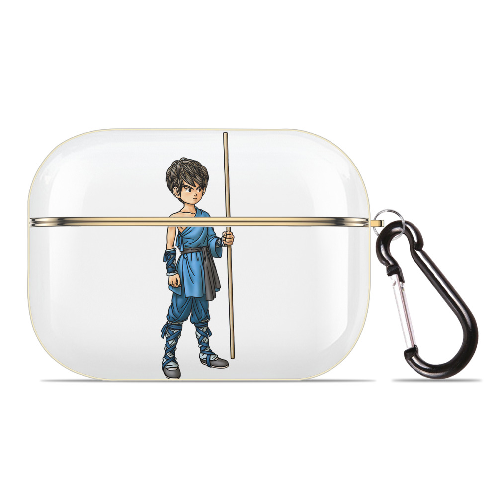 （画像用） ドラゴンクエスト Doragon Kuesuto Dragon Quest 【AirPods Pro用】ハードシェル保護ケース｜耐衝撃・防指紋・カラビナ付き商品仕様