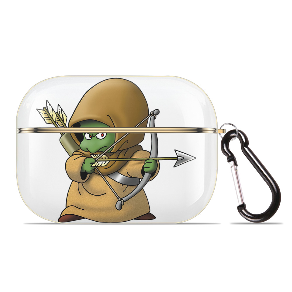 （画像用） ドラゴンクエスト Doragon Kuesuto Dragon Quest 【AirPods Pro用】ハードシェル保護ケース｜耐衝撃・防指紋・カラビナ付き商品仕様