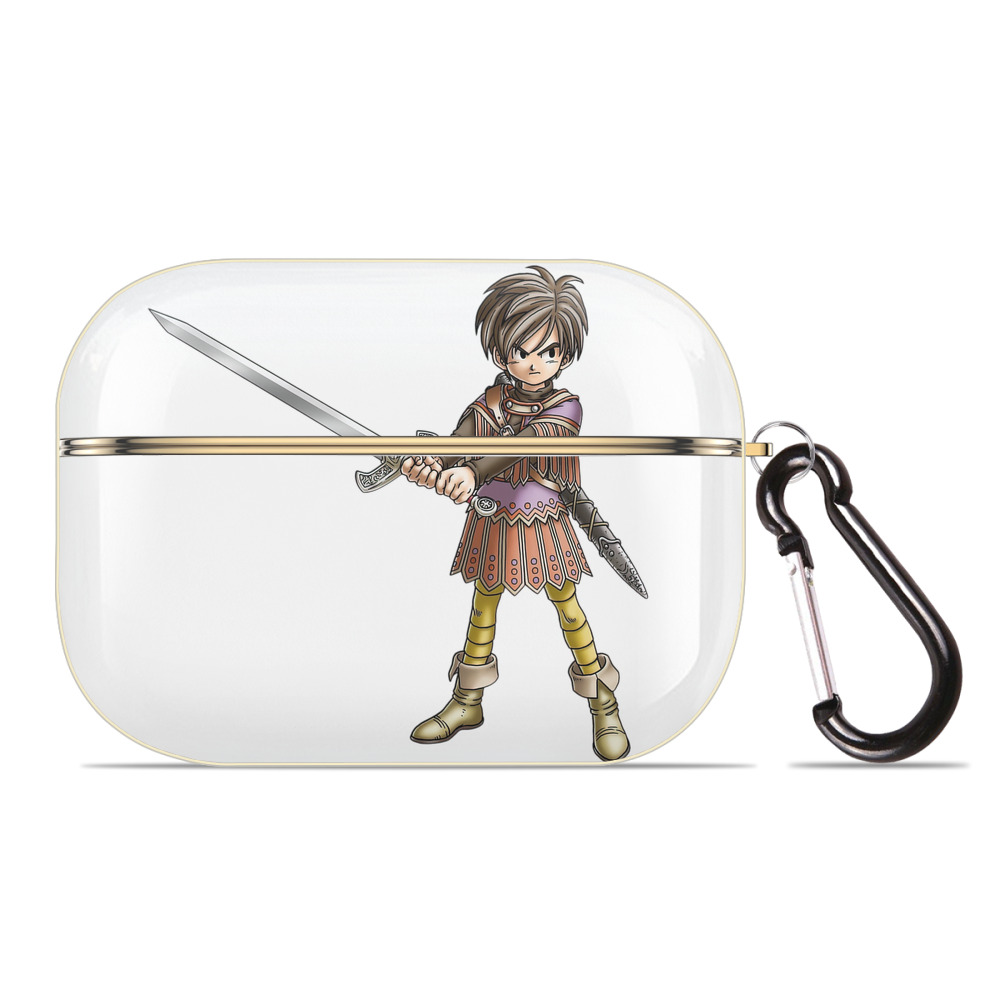 （画像用） ドラゴンクエスト Doragon Kuesuto Dragon Quest 【AirPods Pro用】ハードシェル保護ケース｜耐衝撃・防指紋・カラビナ付き商品仕様