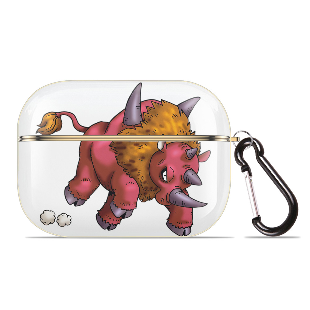 （画像用） ドラゴンクエスト Doragon Kuesuto Dragon Quest 【AirPods Pro用】ハードシェル保護ケース｜耐衝撃・防指紋・カラビナ付き商品仕様