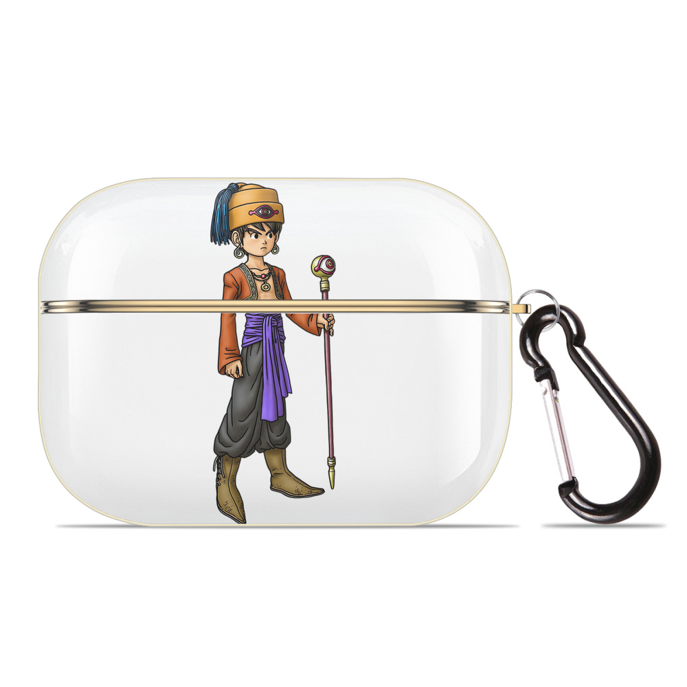（画像用） ドラゴンクエスト Doragon Kuesuto Dragon Quest 【AirPods Pro用】ハードシェル保護ケース｜耐衝撃・防指紋・カラビナ付き商品仕様