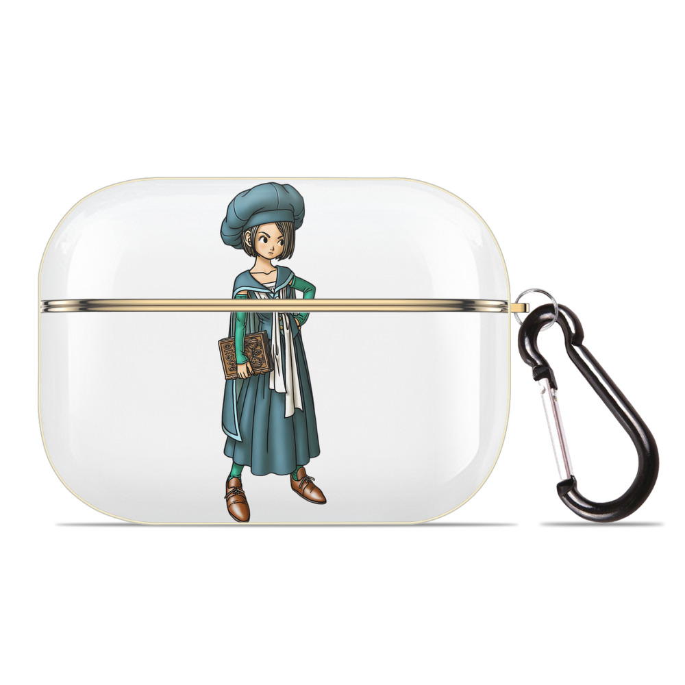 （画像用） ドラゴンクエスト Doragon Kuesuto Dragon Quest 【AirPods Pro用】ハードシェル保護ケース｜耐衝撃・防指紋・カラビナ付き商品仕様