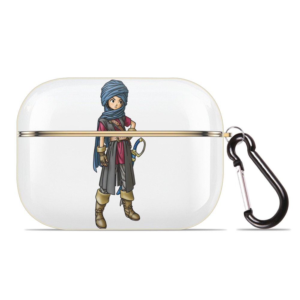（画像用） ドラゴンクエスト Doragon Kuesuto Dragon Quest 【AirPods Pro用】ハードシェル保護ケース｜耐衝撃・防指紋・カラビナ付き商品仕様