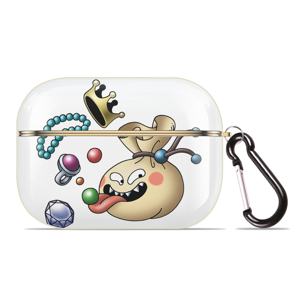 （画像用） ドラゴンクエスト Doragon Kuesuto Dragon Quest 【AirPods Pro用】ハードシェル保護ケース｜耐衝撃・防指紋・カラビナ付き商品仕様