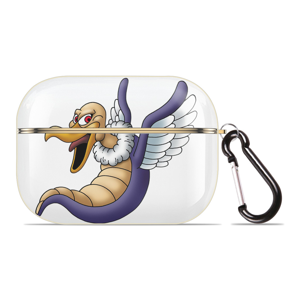 （画像用） ドラゴンクエスト Doragon Kuesuto Dragon Quest 【AirPods Pro用】ハードシェル保護ケース｜耐衝撃・防指紋・カラビナ付き商品仕様