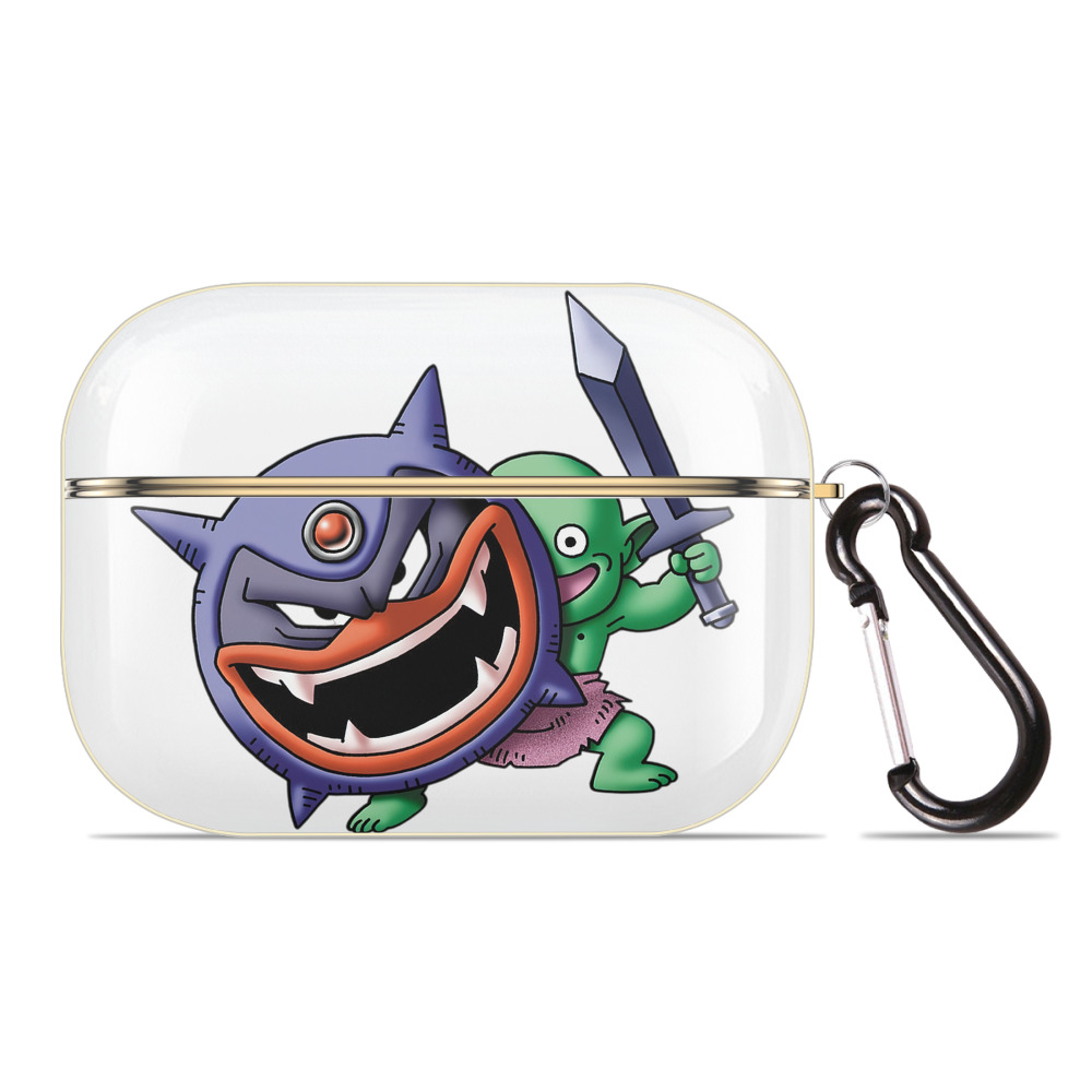 （画像用） ドラゴンクエスト Doragon Kuesuto Dragon Quest 【AirPods Pro用】ハードシェル保護ケース｜耐衝撃・防指紋・カラビナ付き商品仕様