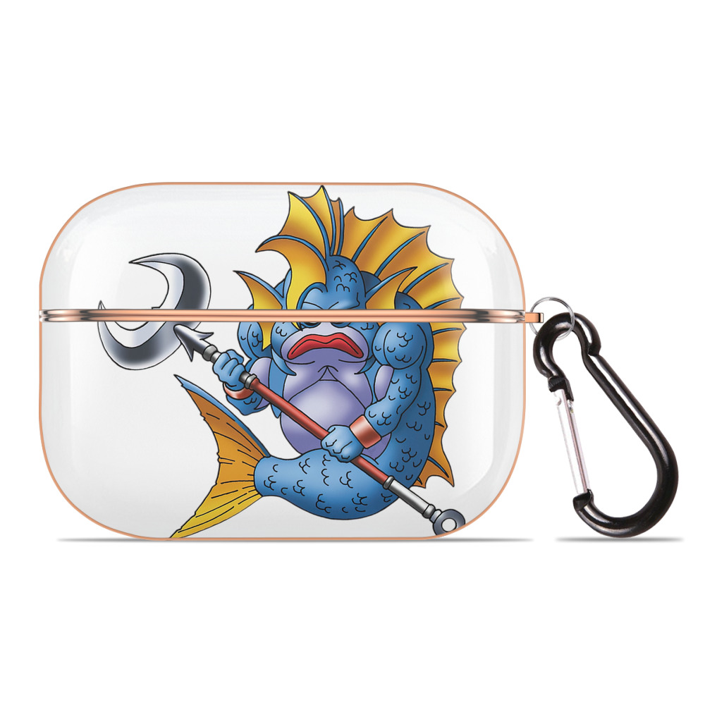 （画像用） ドラゴンクエスト Doragon Kuesuto Dragon Quest 【AirPods Pro用】ハードシェル保護ケース｜耐衝撃・防指紋・カラビナ付き商品仕様