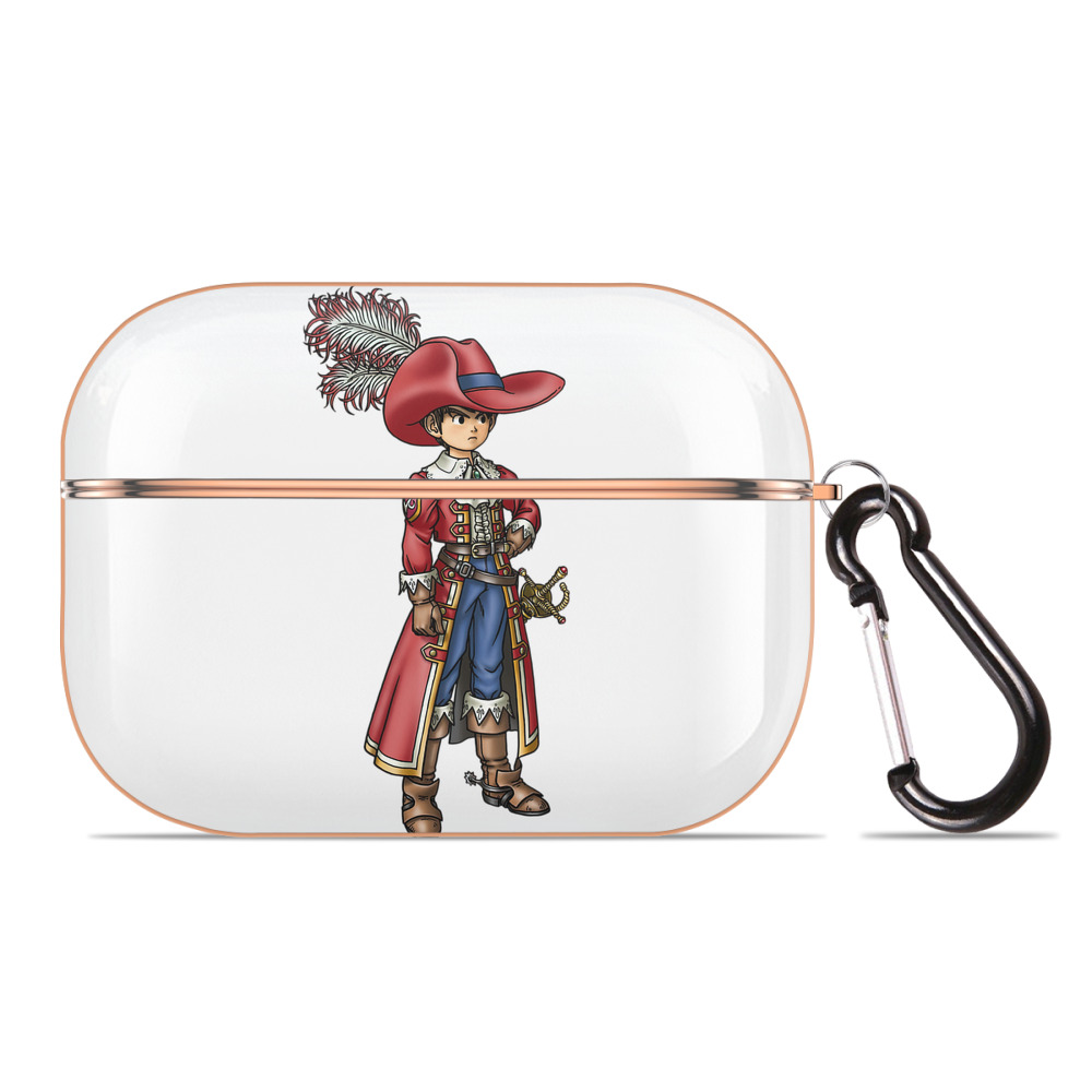（画像用） ドラゴンクエスト Doragon Kuesuto Dragon Quest 【AirPods Pro用】ハードシェル保護ケース｜耐衝撃・防指紋・カラビナ付き商品仕様