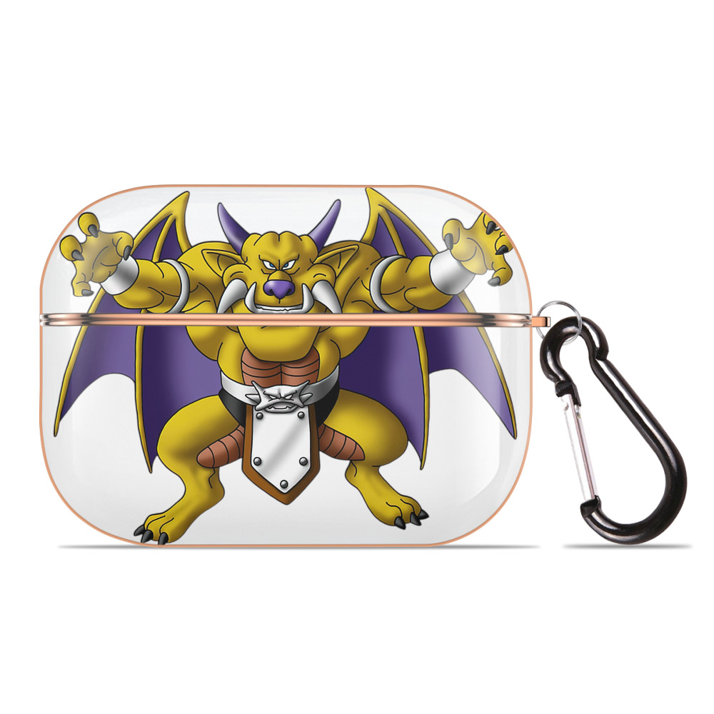 （画像用） ドラゴンクエスト Doragon Kuesuto Dragon Quest 【AirPods Pro用】ハードシェル保護ケース｜耐衝撃・防指紋・カラビナ付き商品仕様