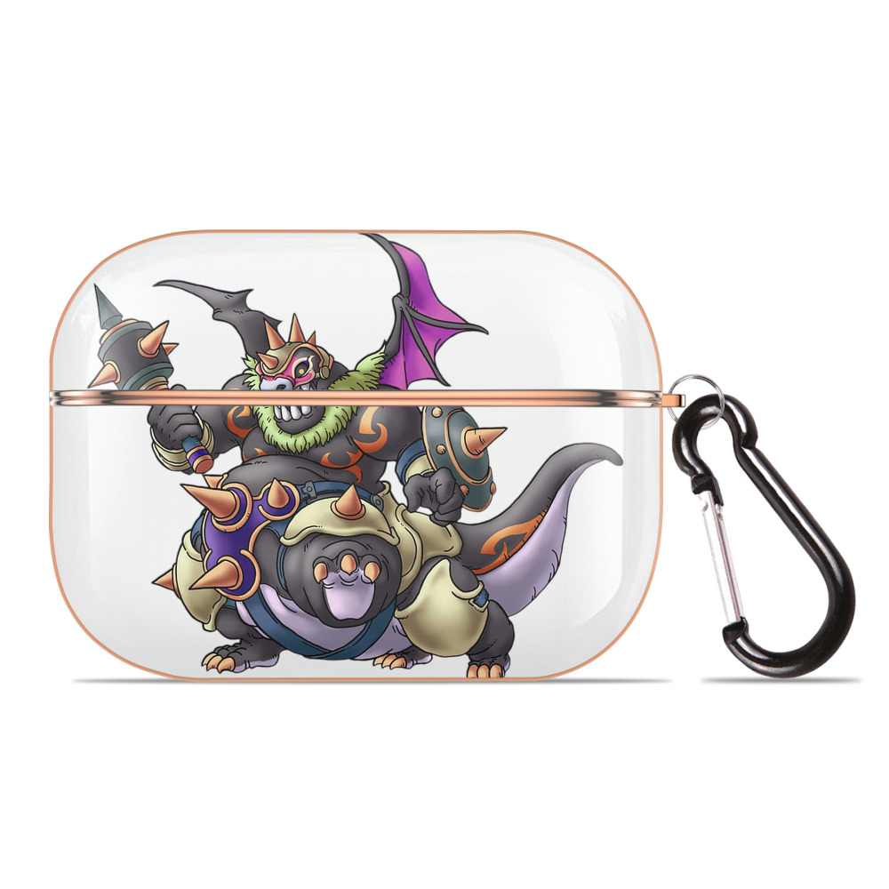 （画像用） ドラゴンクエスト Doragon Kuesuto Dragon Quest 【AirPods Pro用】ハードシェル保護ケース｜耐衝撃・防指紋・カラビナ付き商品仕様