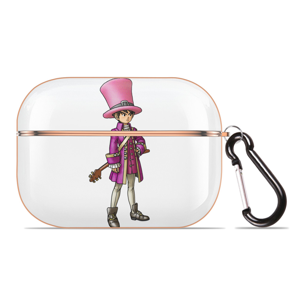 （画像用） ドラゴンクエスト Doragon Kuesuto Dragon Quest 【AirPods Pro用】ハードシェル保護ケース｜耐衝撃・防指紋・カラビナ付き商品仕様